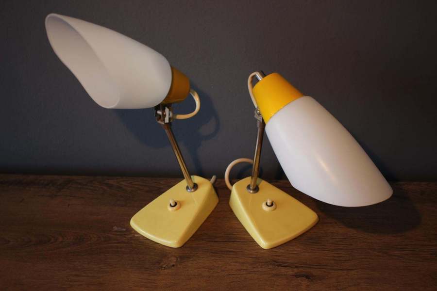 Set Of Two Table Lamp/Kamenický šenov, 1960s photo for sale