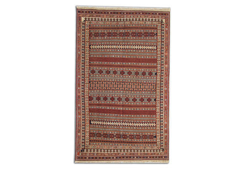Vintage Kilim Rug, Persian Carpet Sumakh Kilim Striped Rug 130 X 213 Cm