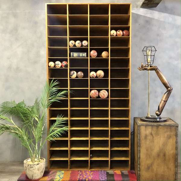 Vintage Pigeon Holes Wall Storage Vinterior