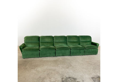 Elemental Sofa Green Velvet