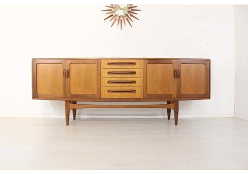 G Plan Mid Century Long Fresco Teak Sideboard   Stunning Immaculate Condition Vintage Item   Danish Design B V Wilkins