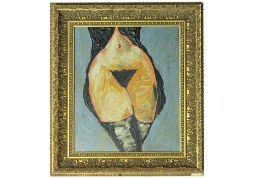 Painting Of Nude Woman In Original Frame, Unknown Author, Vienna, Circa 1920