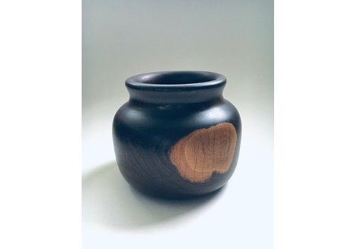 Midcentury Design Handturned Walnut Wooden Bowl 1960's