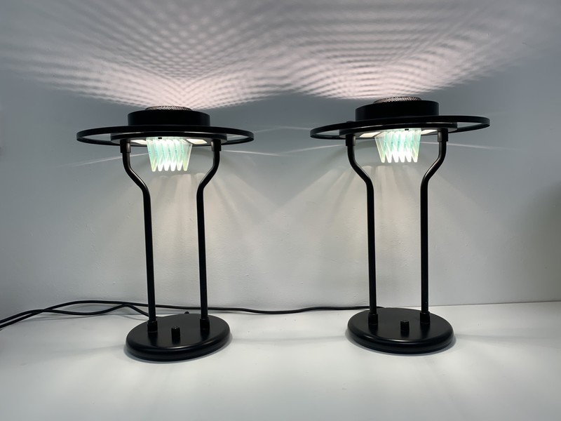 Set Of 2 Minimalist Table Lamps, 1980s photo furniture
