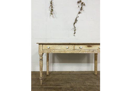 Georgian Faux Maple Painted Console Table C.1830