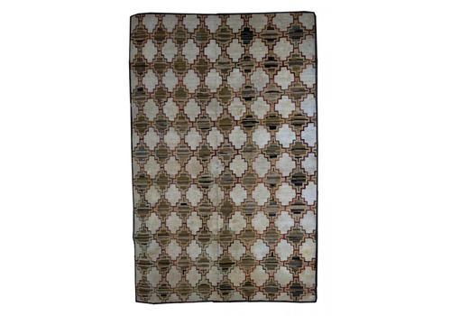 Antique Handmade American Hooked Rug, 1880s