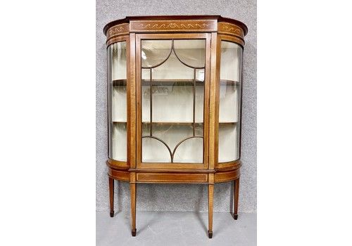 Edwardian Mahogany & Inlaid Display Cabinet