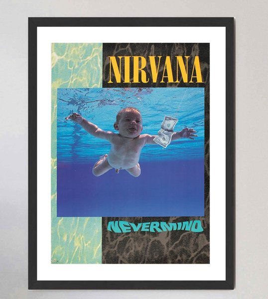 NIRVANA NEVERMIND ポスター(85×65) ヴィンテージ Nirvana 