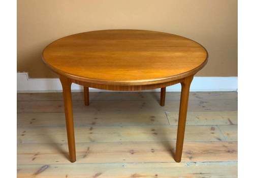 Mid Century Modern 1960s Teak Mac Intosh Extending Circular Table
