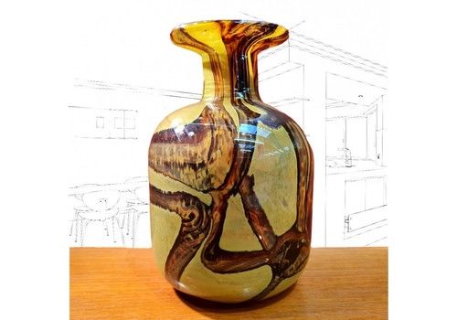Large Mdina 'Earth' Glass Vase