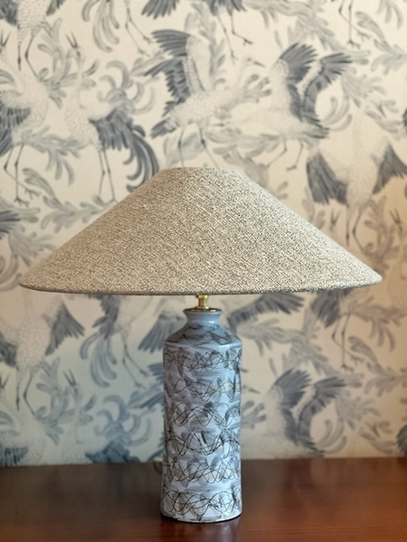 Upsala Ekeby Large Ceramic Table Lamp. 1950s. photo furniture