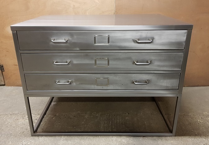 Vintage 1950 S Steel Plans Chest Architects Drawers A1 Size