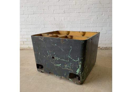 Large Reclaimed Industrial Cast Iron Machine Base