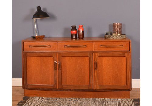 Restored Teak 1960s G Plan Fresco Plinth Base Sideboard