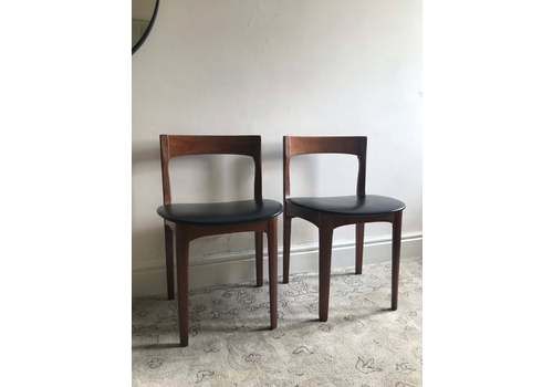 Mid Century Set Of 2 Dining Chairs By Nathan In Teak, Danish Style 1960s