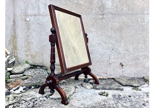 Antique Victorian Tilting Vanity Mirror