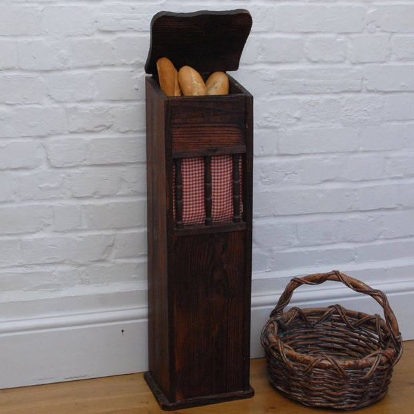 French Baguette Box Vintage Wooden Bread Bin Vinterior French Baguette Box Vintage Wooden
