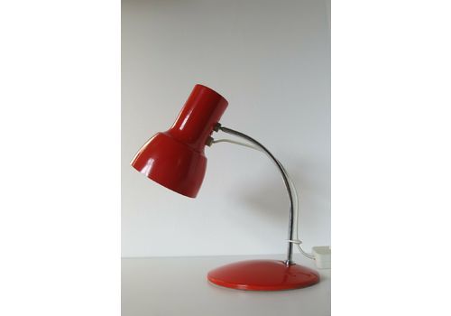 Mid Century Red Desk Lamp By Josef Hurka
