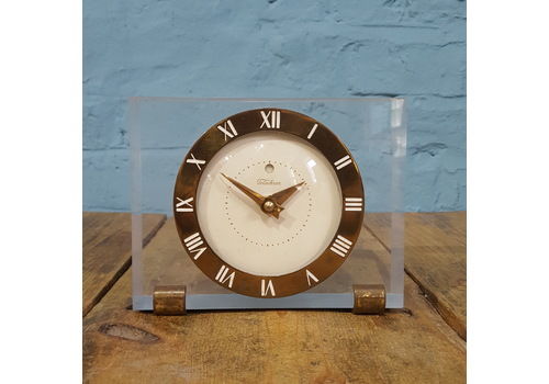 An American 70s Acrylic Mantel Clock