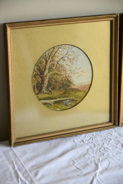 Pair Of Watercolours Walter Charles Way photo for sale