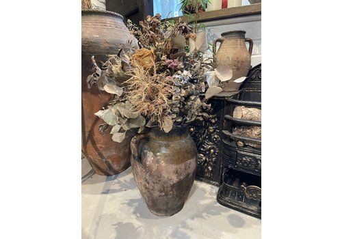 Dark Turkish Terracotta Pot, Oriental