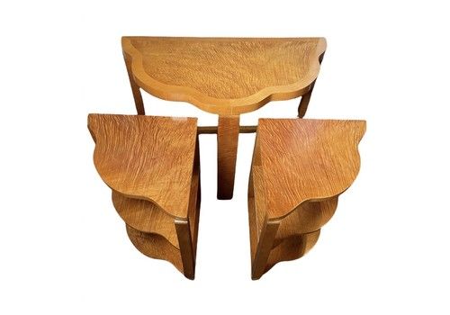 An Art Deco Nest Of Three Tables