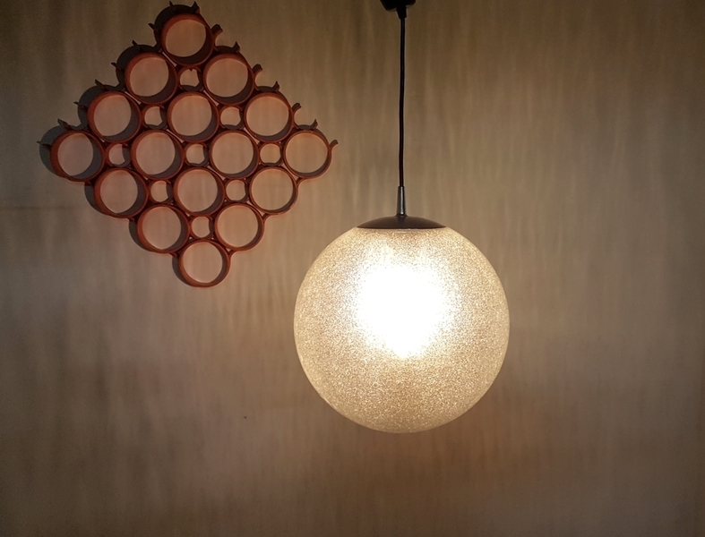 Peill And Putzler Bubble Glass Pendant Lamp