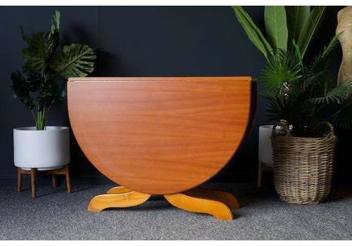 Mid Century Teak Drop Leaf Dining Table Stunning Condition