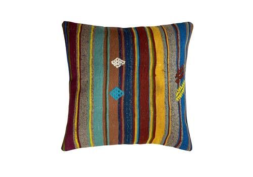 Kilim Pillow Tapis Kelim Kilim Pillow Cover ,Vintage Meditation Bench Kelim Teppich Boho Kilim Cushion Kilim Sofa Turkish Pillow