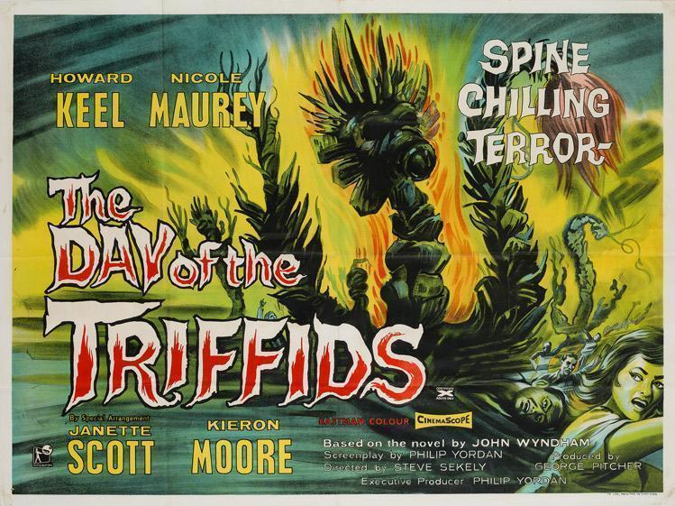 The day of the triffids film movie poster original vintage 1962 uk