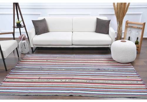 Turkish Kilim Area Rug, Oushak Handmade Wool Colorful Flatweave Rugs, Farmhouse Decor One Of A Kind, Made In Anatolia, Boho