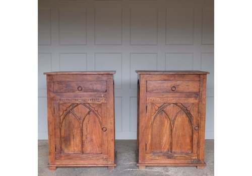 Pair Of Bedside Tables, Mid 20th Century