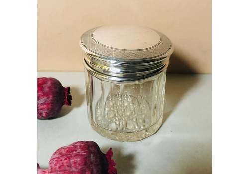 Victorian Silver Top Vanity Jar