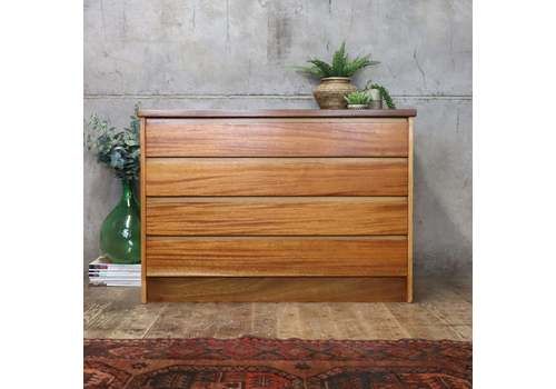 Mid Century Reclaimed Plan Chest / School Drawers.