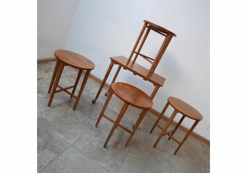 Set Of English Mid Century Nesting Coffee Or Side Tables