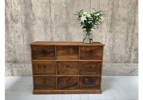 Walnut Wood Drawer Sideboard Chest Of Drawers