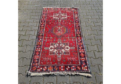 Old Woolen Oriental Carpet