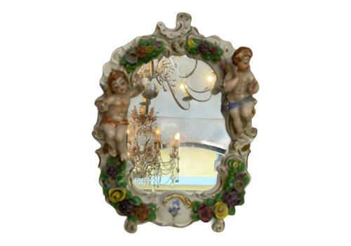Elegant Frame Vintage Ceramic Capodimonte