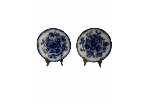 Set Of Two Victorian Dishes Porcelain Wedgwood Water Nymph 1800