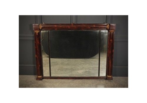 Large Regency Overmantle Mirro