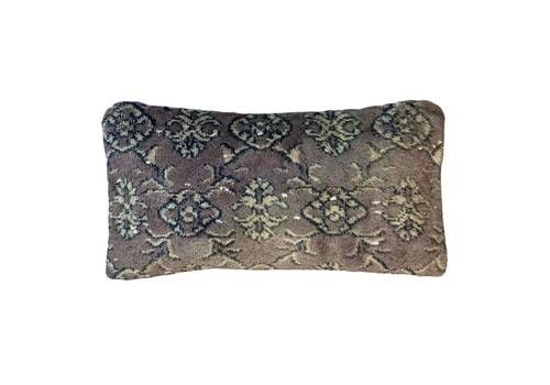 Vintage Hand Made Rug Cushion Cover, Decorative Rug Pillow Cover, Large Vintage Turkish Rug Cushion Cover