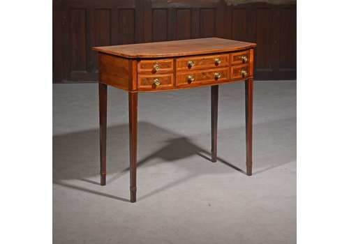 Sheraton Mahogany Bowfront Side Table