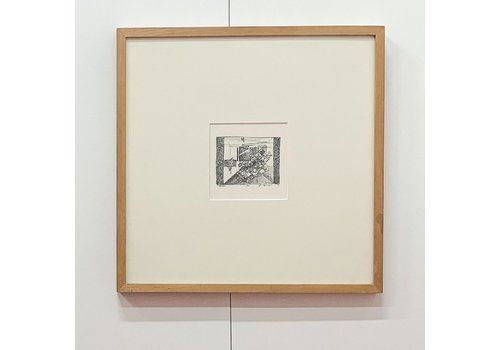 Drawing Of A Maze (Dédale) In Chinese Ink By Philippe Splingart   Belgium, 1997