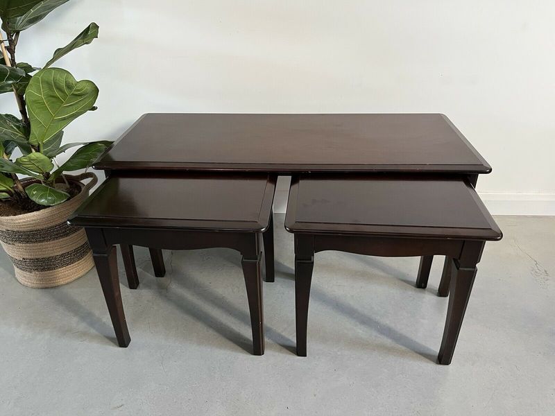 Stag Minstrel Nest Of 3 Coffee Tables Stag Vinterior