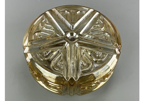 60s 70s Lamp Plafoniere Flush Mount Glass Space Age Design 70s