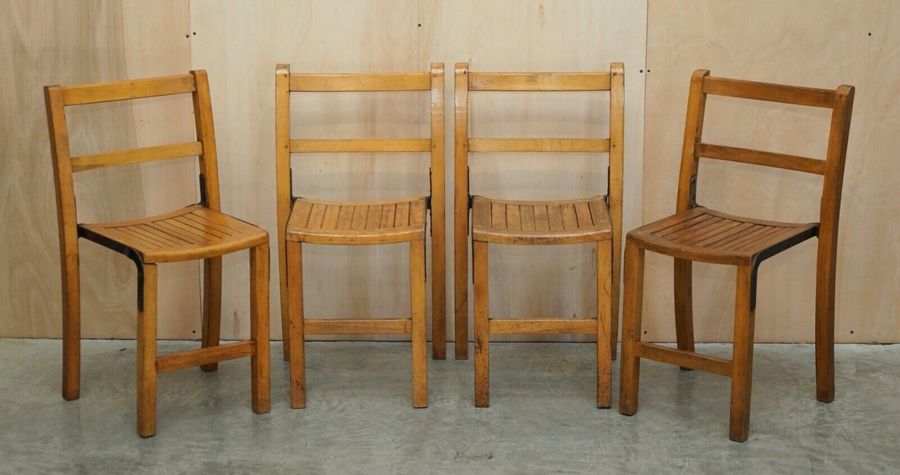 Vntg Dealer 1930s Oak Dining Chairs Oak Dining Chairs Set Of Newly