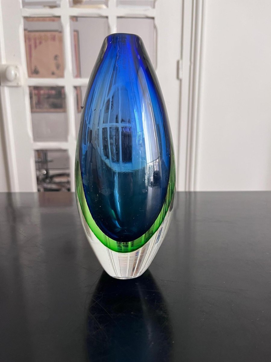 Murano Flavio Polished Glass Vase By Flavio Poli | Flavio Poli