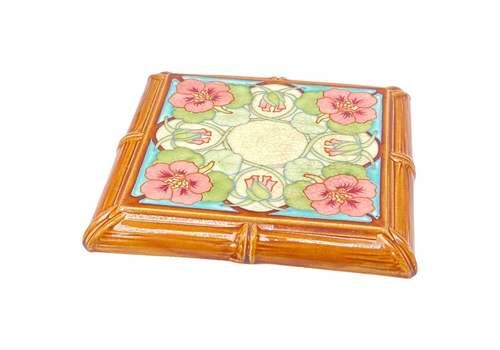 Ceramic Center Table Or Trivet By Hippolyte Boulanger, Art Nouveau Circa 1920