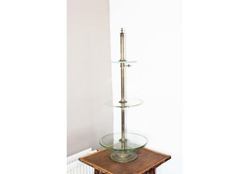 19th Century Brass Cake Stand