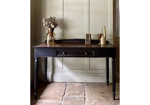Georgian Style Reproduction Oak Desk Console Side Hall Writing Table